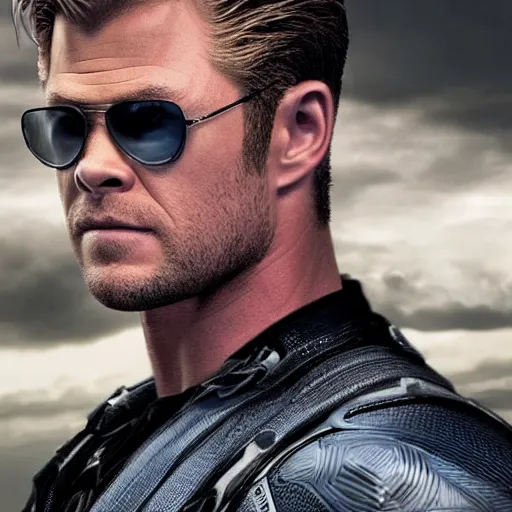 Prompt: chris hemsworth as albert wesker