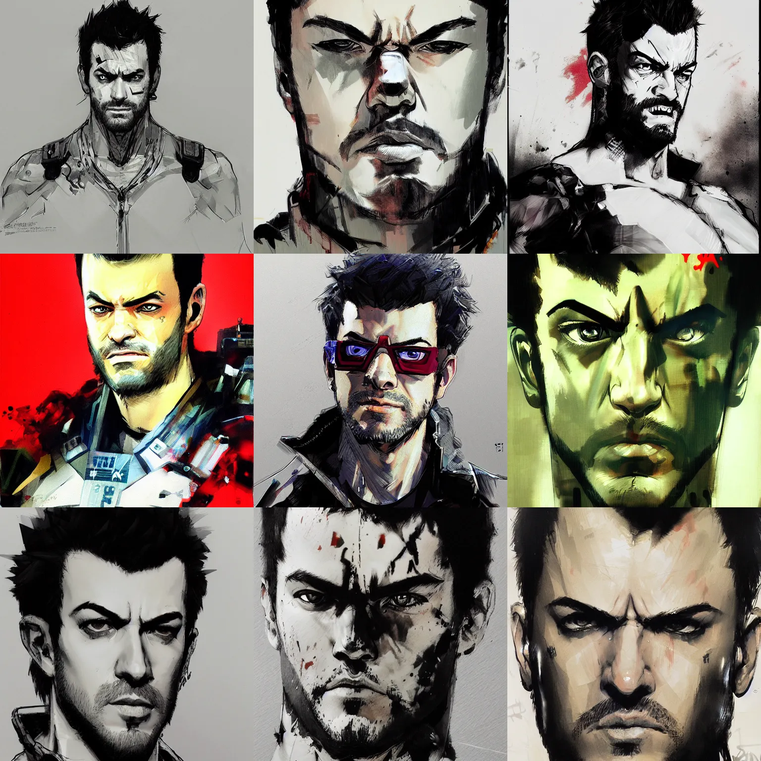 Prompt: a portrait of dan gheesling by yoji shinkawa, trending on artstation