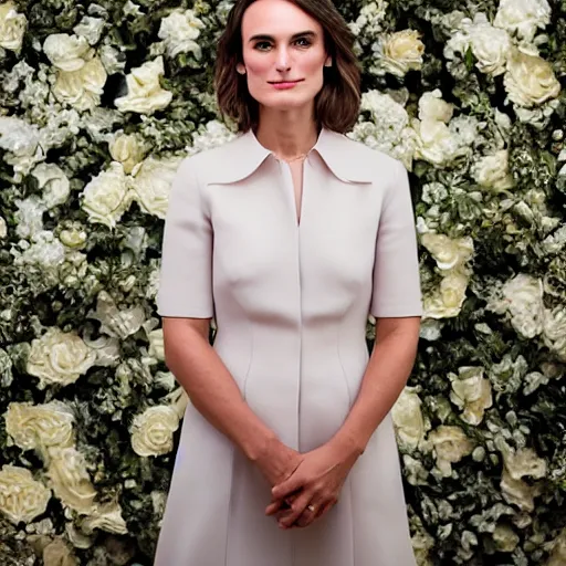 Prompt: portrait photo of president kiera knightley, photo by pete souza, 8 5 mm f / 1. 4