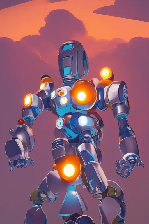 Image similar to metabots medabots medarotto medarot robot minimalist comics, behance hd by jesper ejsing, by rhads, makoto shinkai and lois van baarle, ilya kuvshinov, rossdraws global illumination ray tracing hdr radiating a glowing aura