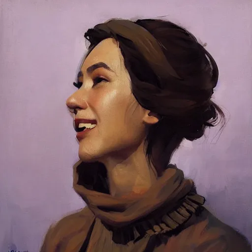 Image similar to greg manchess portrait painting of folk singer, medium shot, asymmetrical, profile picture, organic painting, sunny day, matte painting, bold shapes, hard edges, street art, trending on artstation, by huang guangjian and gil elvgren and sachin teng