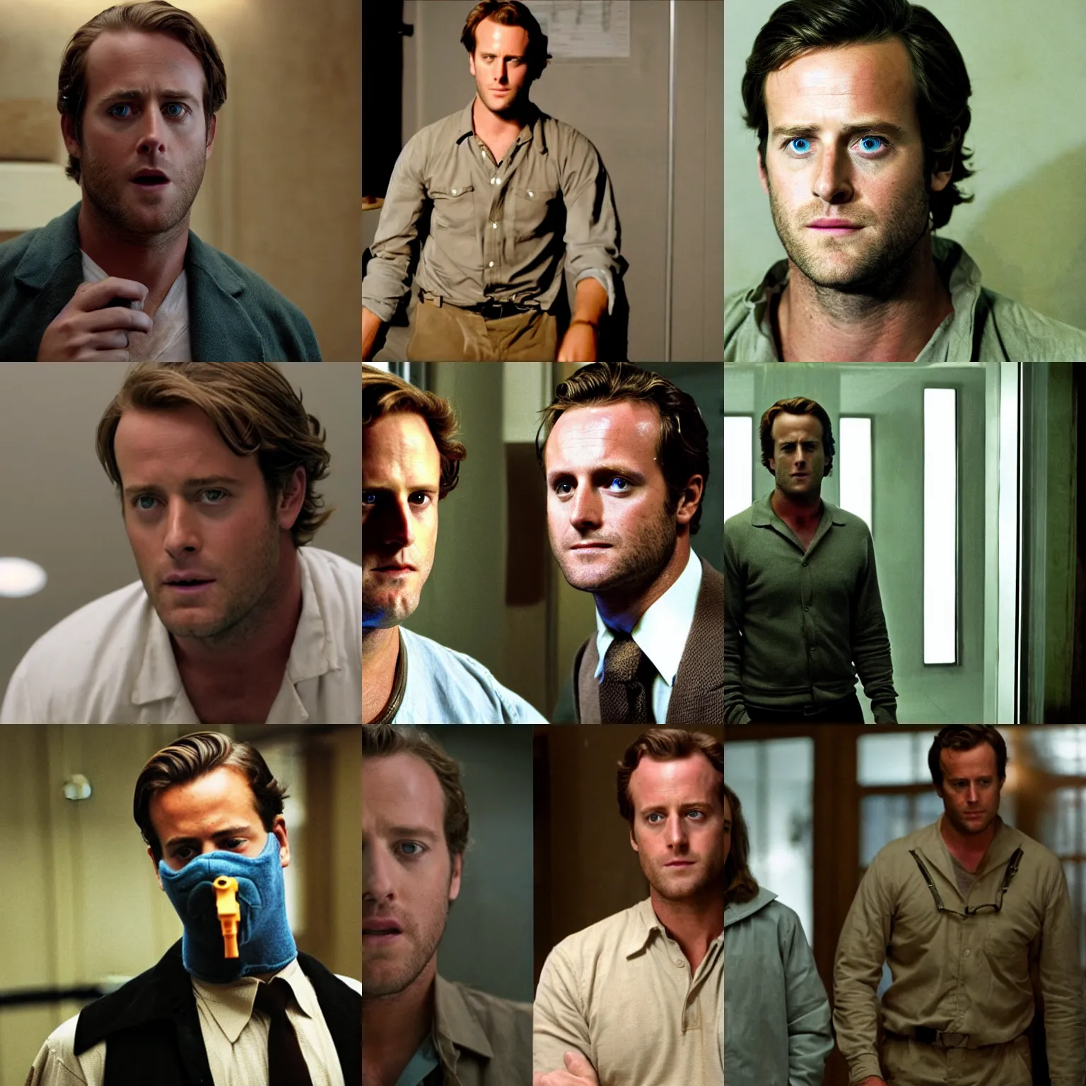 Prompt: armie hammer is hannibal lector in silence of the lambs