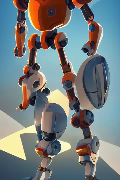 Image similar to metabots medabots medarotto medarot robot minimalist comics, behance hd by jesper ejsing, by rhads, makoto shinkai and lois van baarle, ilya kuvshinov, rossdraws global illumination ray tracing hdr radiating a glowing aura