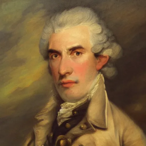 Prompt: a portrait of Joseph Joubert by Thomas Gainsborough, oil painting, masterpiece, old master, grand master, close-up, digital painting, concept art, smooth, sharp focus, detalied, illustration