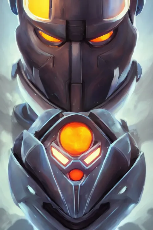 Image similar to epic mask helmet robot ninja portrait stylized as fornite style game design fanart by concept artist gervasio canda, behance hd by jesper ejsing, by rhads, makoto shinkai and lois van baarle, ilya kuvshinov, rossdraws global illumination radiating a glowing aura global illumination ray tracing hdr render in unreal engine 5