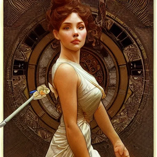 Image similar to amazing lifelike award winning pencil illustration of tilly Tom and tiny trending on art station artgerm Greg rutkowski alphonse mucha cinematic