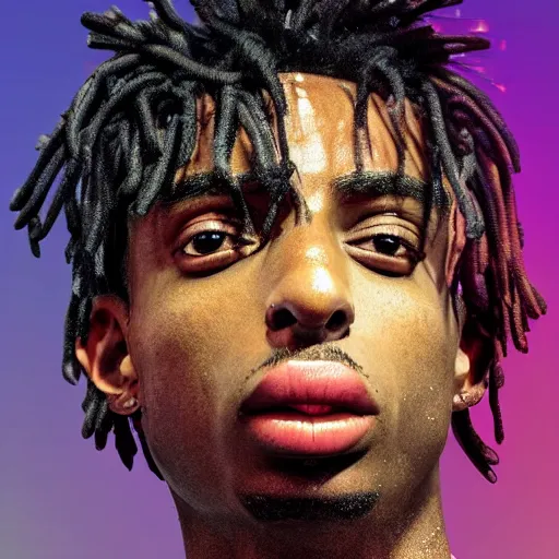 Prompt: playboi carti, photorealistic, detailed face, full body shot, 8 k, hd, neon colors, over saturated colors, wok, noisy background, background blending with itself, goofy,