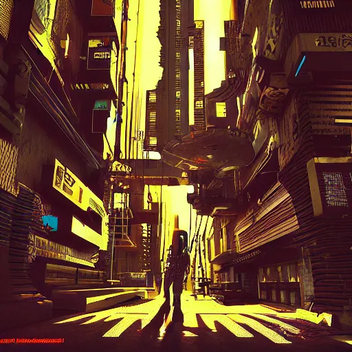 Image similar to album cover 3 d art cyberpunk abstract