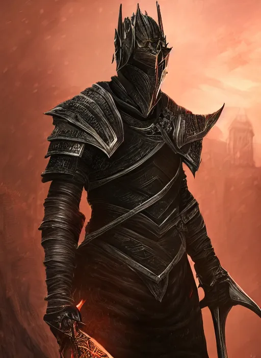 Prompt: A fantasy comic book style portrait painting of Lee Pace as a male Dark Souls character, unreal 5, DAZ, hyperrealistic, octane render, RPG portrait, ambient light, dynamic lighting