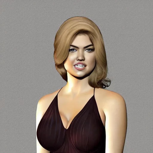 Image similar to Kate Upton as a 3D model