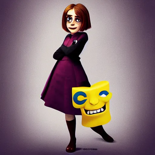 Image similar to emma watson as a pixar character