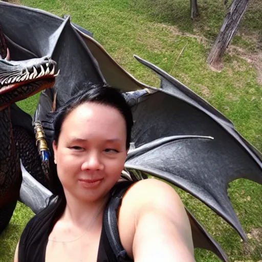 Image similar to dragon selfie