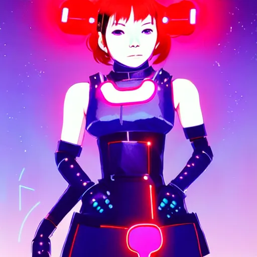 Image similar to a beautiful! bjork model, wearing futuristic cyber leather with articulate! glowing colored led lights, jrpg aztec street fashion, gapmoe yandere grimdark, trending on pixiv fanbox, painted by greg rutkowski makoto shinkai takashi takeuchi studio ghibli, akihiko yoshida