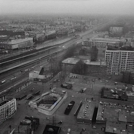 Image similar to Dreary photograph of East Berlin in 1985