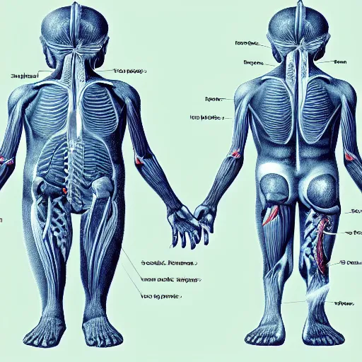 Prompt: A detailed biological anatomical diagram of a minion