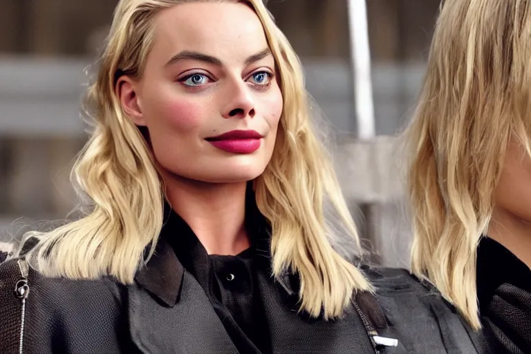 Image similar to margot robbie in garry's mod