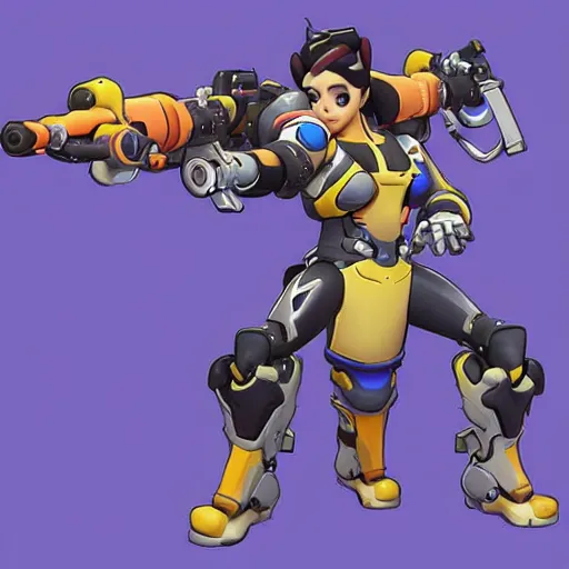 Prompt: The newest Overwatch character designed by Akira Toriyama