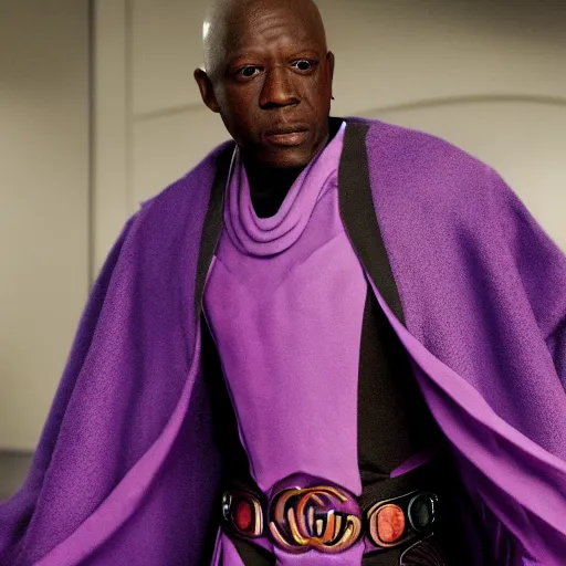 Image similar to gucci mane as mace windu in star wars episode 3, 8k resolution, full HD, cinematic lighting, award winning, anatomically correct