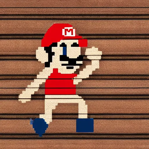 Prompt: a marionette of mario, 8 k, exquisite detail, vintage, grain