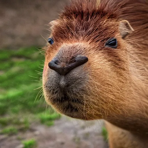 Prompt: award winning photo of a capybara