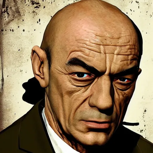 Image similar to Mark Margolis aka Hector Salamanca from Better Call Saul as a GTA character portrait, Grand Theft Auto, GTA cover art