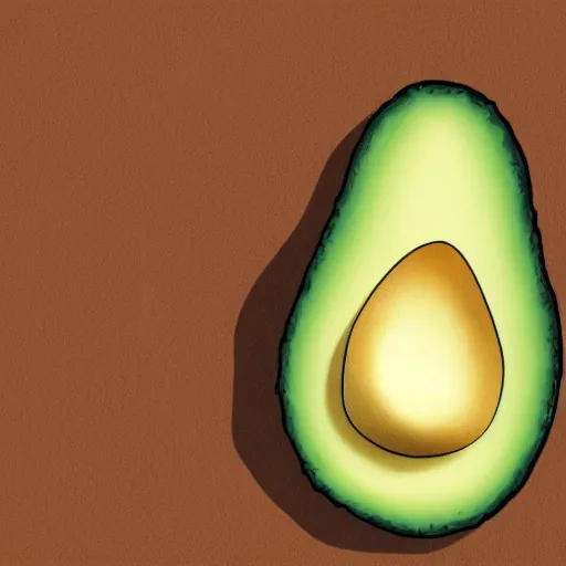 Prompt: avocado being stolen, parietal art style