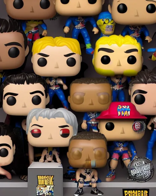 Image similar to Wrestler Funko Pop. Photographic, photography