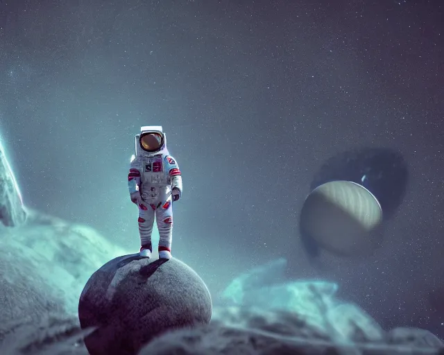 Image similar to astronaut angel exploring an unknown planet of eden. octane render,4k, f32,55mm photography,wide angle