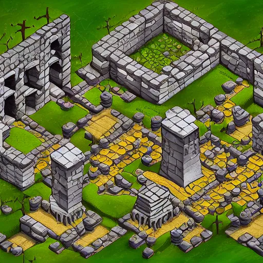 Image similar to where's wally in an underground dwarven stronghold, isometric view, photorealism