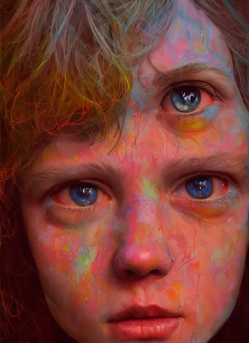 Prompt: sadness glich, artstation, ultradetailed, digital Painting, by James gurney and Pipilotti Rist