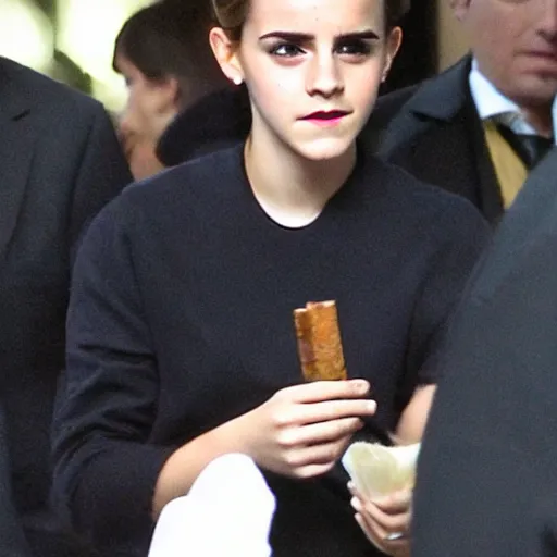 Prompt: emma watson smoking cigarrete