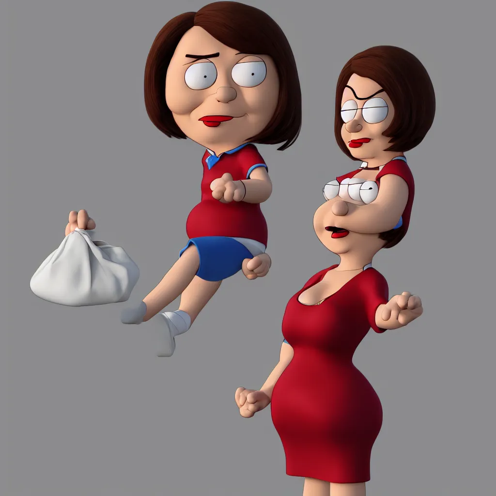 lois from family guy 4 k render hyper realistic, | Stable Diffusion