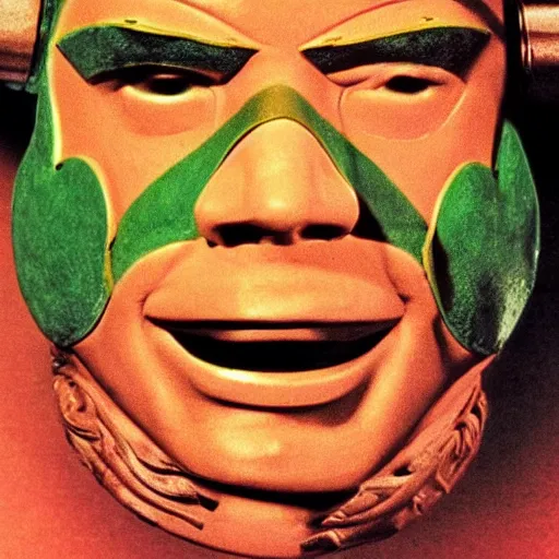 Prompt: william shatner stars in the mask, high quality promotional poster