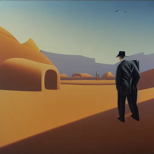 Image similar to business man in the desert, paul corfield,