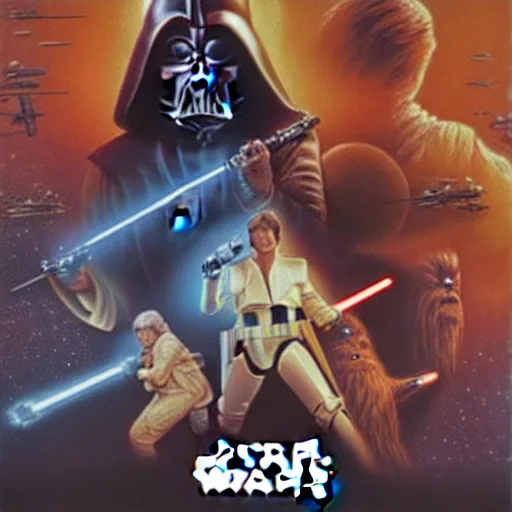 Prompt: the poster for star wars with fruits, a poster by edward george handel lucas, cg society, reimagined by industrial light and magic, movie poster, poster art