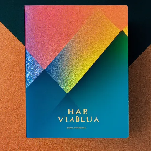 Image similar to a book cover with a euphoria - inspired aesthetic, with hazy gradient and touches of holographic foil and uv gloss on a super matte finish. colorful, next - level design, less traditional.