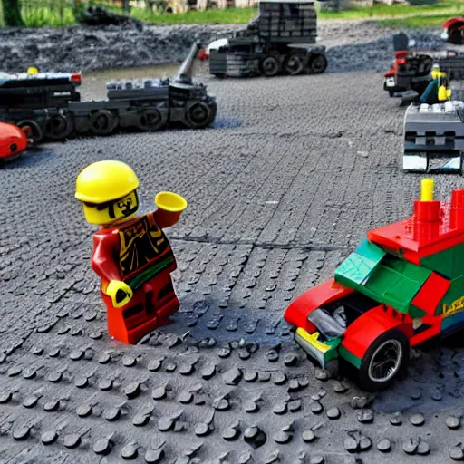 Image similar to Lego war in ukraine