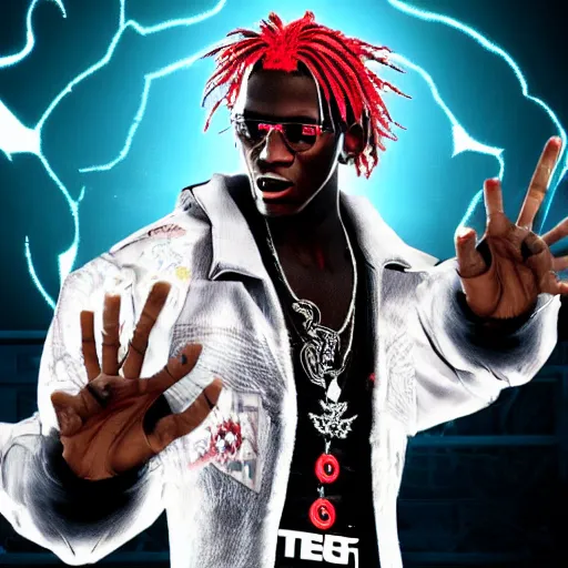 Prompt: young thug, as a character in tekken
