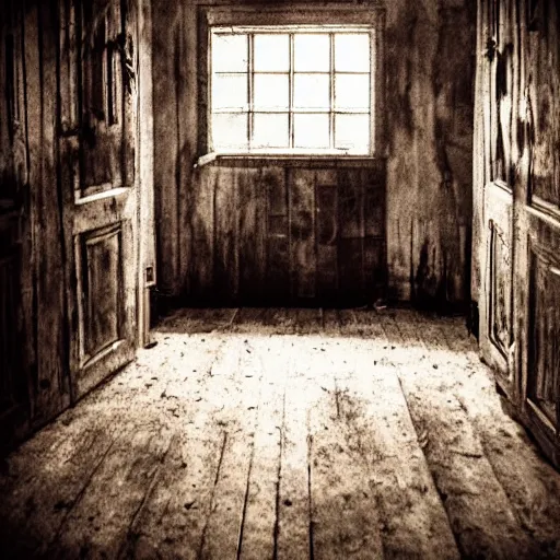 Prompt: the inside of a haunted house