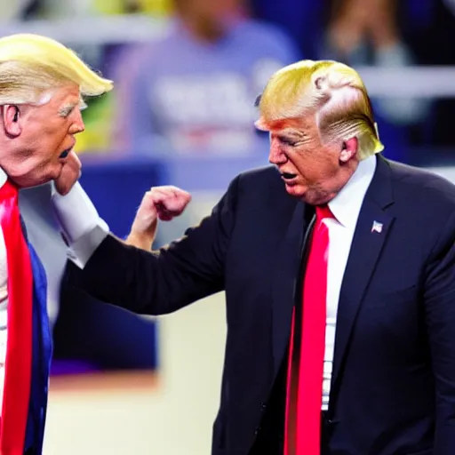 Image similar to “Joe Biden slapping Donald Trump in the face”