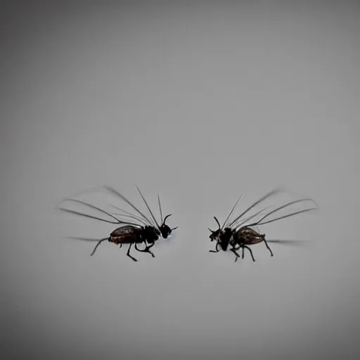 Image similar to kung fu!!!! flies fighting with each other, macro, canon eos