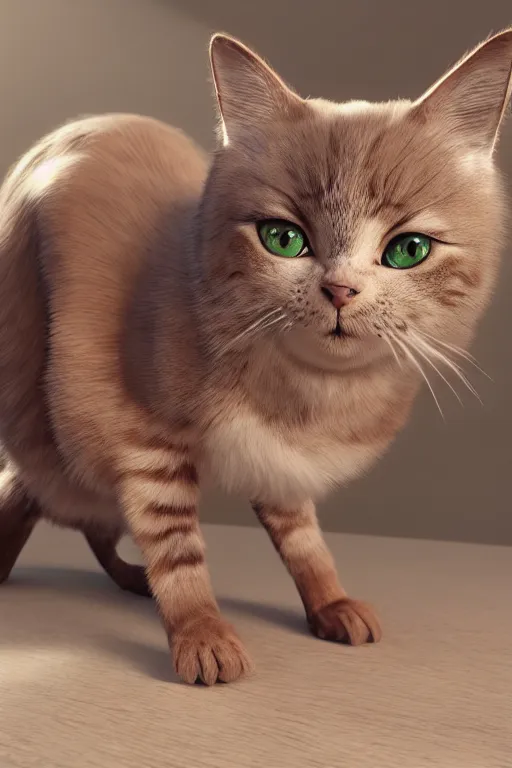 Image similar to yutuber cat, ultra realistic, concept art, intricate details, highly detailed, photorealistic, octane render, 8 k