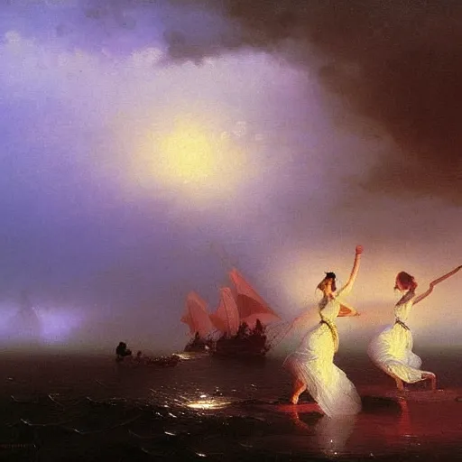 Image similar to dancers by ivan aivazovskya