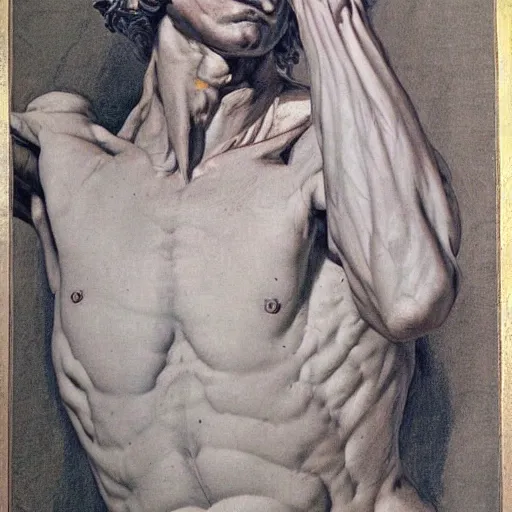 Image similar to Jacques-Louis David anatomy study