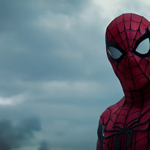 Image similar to ryan reynolds in a reverse coloured spider - man suit, cinematic, volumetric lighting, f 8 aperture, cinematic eastman 5 3 8 4 film, photorealistic