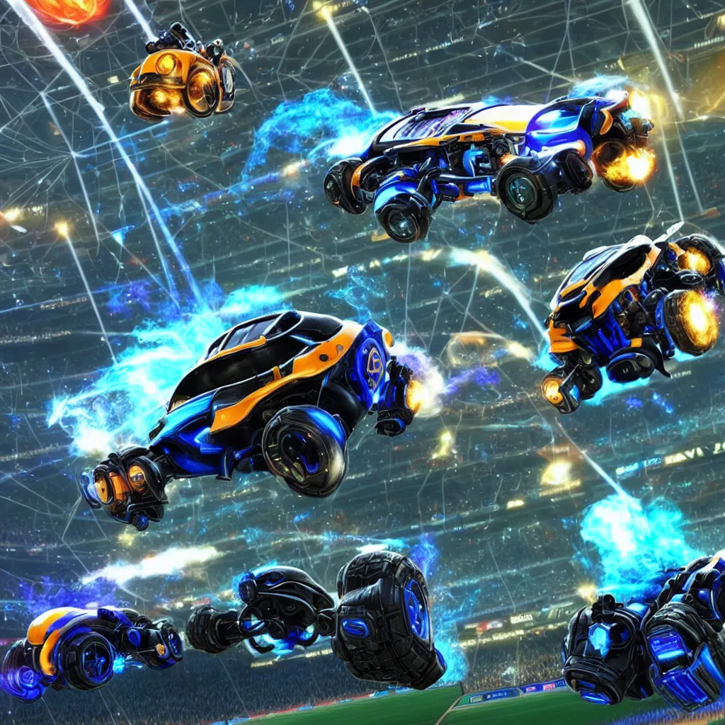 Image similar to Stephen Hawking in rocket league