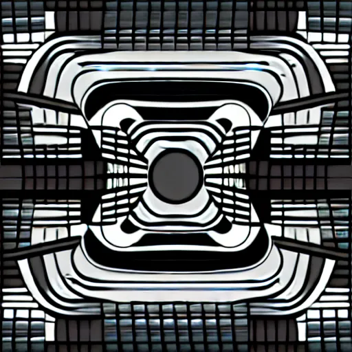 Image similar to scifi wall panel textures, by jack kirby, circle / bars / rectangle connecting shapes, flat, vector, seamless, organic ink, black and white only