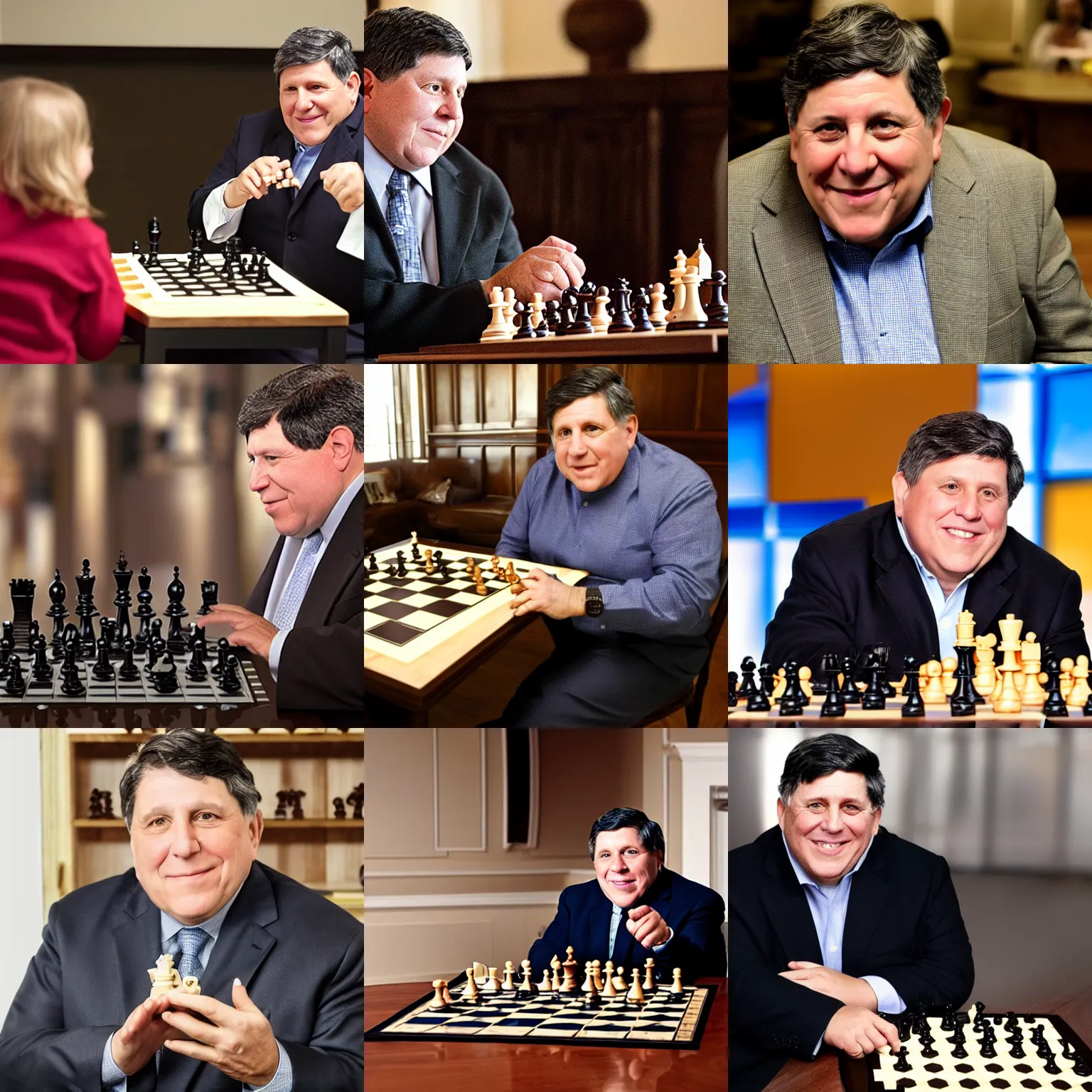 Prompt: J. B. Pritzker challenges you to a game of chess