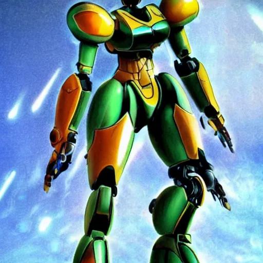 Image similar to samus aran in a mecha