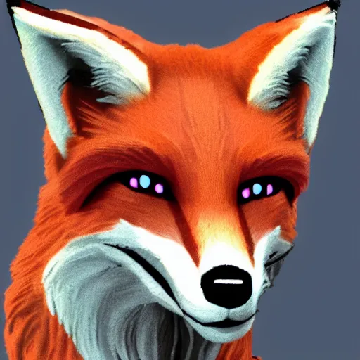 Image similar to a fox as iron man